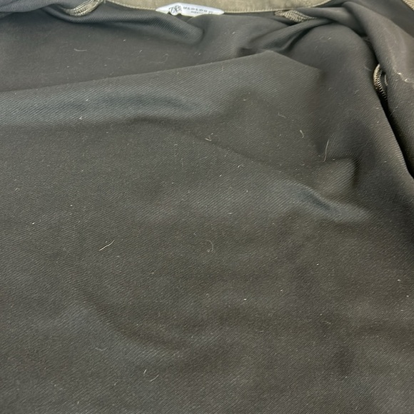 Zara olive soft pocket shirt relaxed fit lapel collar long sleeves button cuff - Picture 16 of 16